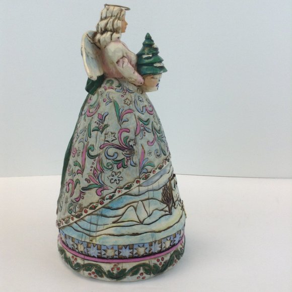 Jim Shore 2004 Heartwood Creek Angel "Landscape Sleeps" Winter Scene - Picture 4 of 15